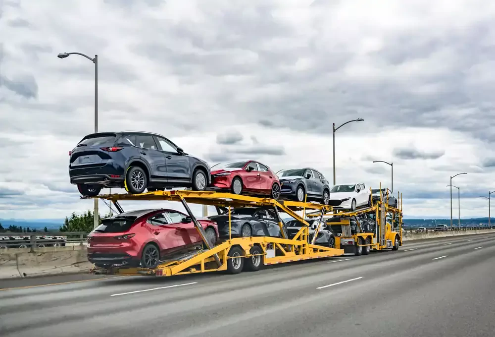 Open-air carrier transport with multiple vehicles